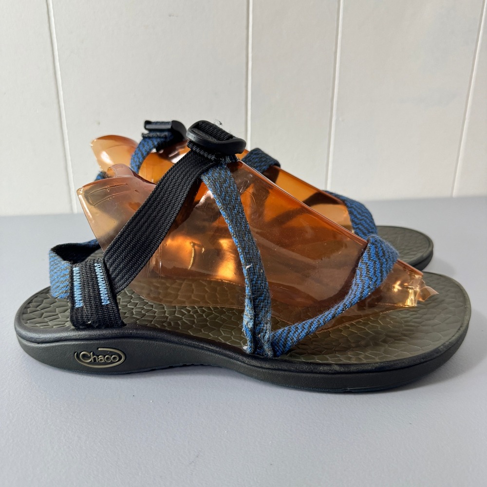 Chaco Sandals Mens 8 Blue Adjustable Straps Comfortable Walking Hiking